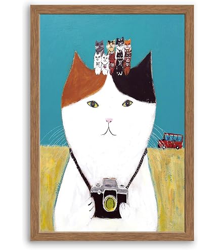 Amazon.co.jp: 八代亜紀 アートの世界 本 絵画 ミリオンアート 猫 動物